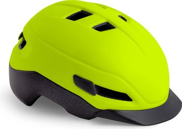 MET Grancorso Reflecterende Matte Fluorescerende Gele Helm
