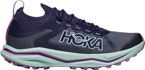 Chaussures de Trail Running Femme Hoka Zinal 2 Bleu Violet