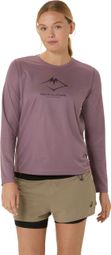 Asics Fujitrail Logo Mauve Women's long sleeve jersey