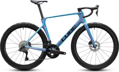 Cube Agree C:62 Pro Rennrad mit Shimano Ultegra Di2 12-Gang-Schaltung, 700 mm, Blau/Violett „Dream“ 2027