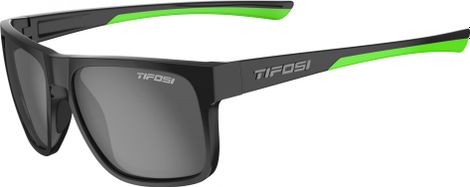 Tifosi Swick Satin Sonnenbrille Schwarz / Grün / Geräucherte polarisierte Gläser