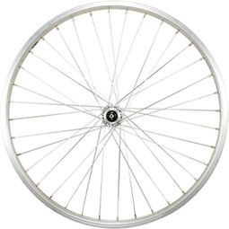 ROUE VTT 24  AV BLOCAGE JANTE ARGENT MACH1 M110. MOYEU MICHE MAGNUM V-BRAKE 36T
