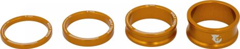 Wolf Tooth Precision Headset Spacer-Kit (x4) Orange Kit