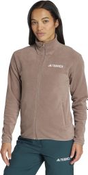 Damesfleece adidas Terrex Multi Essentials Beige met rits
