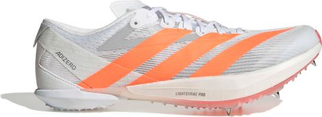 Adidas Adizero Ambition Wit/Oranje Unisex Atletiekschoenen