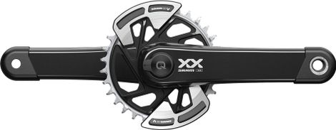 Pédalier Sram XX T-Type Eagle PowerMeter DUB Wide 32 Dents 12V Guards Noir (Sans Boitier)