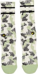 Calzini Burgtec Everyday Crew Patterned Bianco/Verde