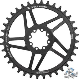 Wolf Tooth Direct Mount SRAM 8-Screw Chainring, 6 mm Offset, Drop-Stop ST