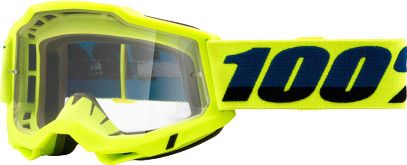 100% ACCURI 2 OTG mask | Neon Yellow | Clear glasses