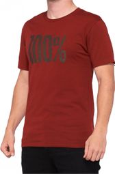 T-Shirt Kurzarm 100% Bedrohung 100% Textil / Schutzrot