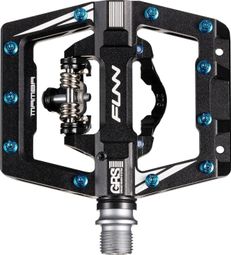Paire de Pédales Automatiques avec Cages Funn Mamba S Single Side GRS Noir