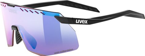 Uvex Pace Stage S CV Brille  Schwarz/Blau verspiegelt