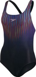 Maillot de Bain 1 Pièce Femme Speedo Placement Digital Powerback Noir