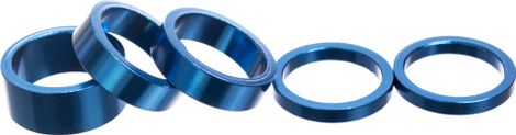 Parts 8.3 Aluminium Headset Spacers (x5) Blauw