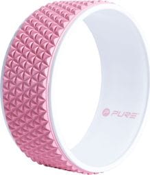 Pure2Improve Roue de yoga 34 cm Rose et blanc