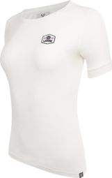 Dames T-shirt met korte mouwen LeBram Marshmallow Crest / Wit