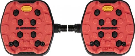 Look Trail Grip Flat Pedals Red