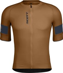 Scott Endurance Pro Kurzarm Trikot Braun/Blau