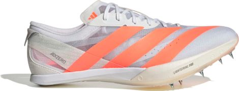 Adidas Adizero Finesse Wit/Oranje Unisex Atletiekschoenen