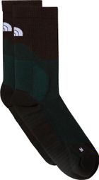 Unisex The North Face Hiking Crew Socken Grün/Schwarz