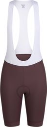 Pantaloncini da ciclismo corti con bretelle Rapha Core Bordeaux/Bianco da donna