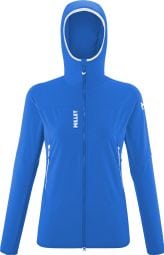 Blauwe Millet Fusion softshell jas voor dames