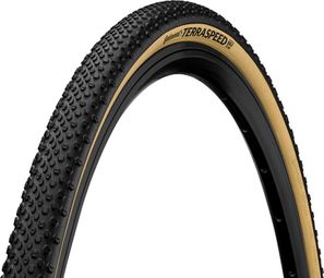 Continental Terra Speed 700 mm Gravel Tire Tubeless Ready Foldable ProTection BlackChili Compound Cream Sidewall E-Bike e25