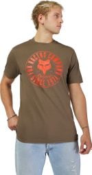 Fox Emblem Premium Khaki Kurzarm T-Shirt