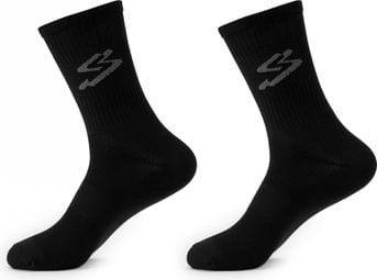 Pack of 2 Pairs Spiuk Top Ten Socks Black