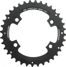 Shimano XTR FC-M8000 / SLX FC-M7000 2x11V 4x96mm schwarzes äußeres Kettenblatt