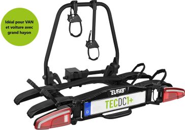 Porte-vélos 2 vélos TECDC1+ pour véhicules à feux leds et grand hayon  - EUFAB