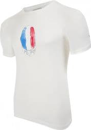Camiseta de manga corta LeBram & Sport Period Poupou Marshmallow / Blanco