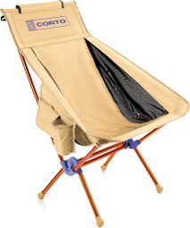 Corto XL Beige Folding Chair