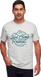 Black Diamond Live Climb Repeat Tee White