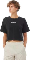 Salomon Logo Twist-1 Black Women's Short Sleeve T-Shirt