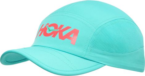 Casquette Hoka Run Hat Bleu/Rose