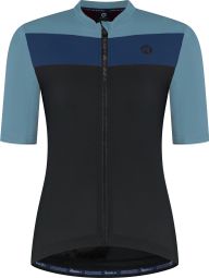 Maillot Manches Courtes Vélo Rogelli Core Block Noir/Bordeaux/Rose Femme