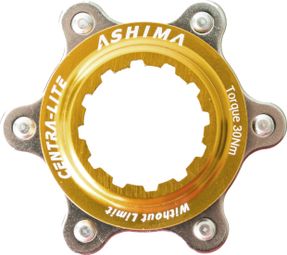 ASHIMA Center Lock adapter Gold mounting holes 6