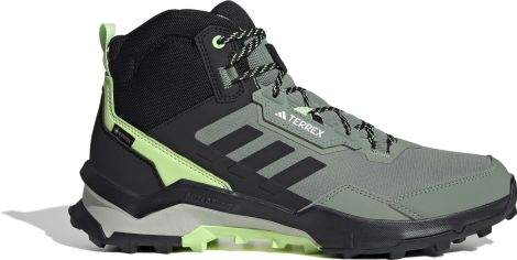 adidas Terrex AX4 Mid GTX Hiking Boots Green Black Men's