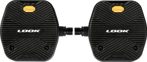 Look geo city grip flat pedals black