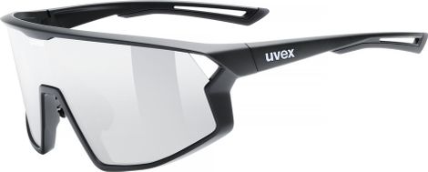 Uvex Skyryse Sunglasses: Black/Silver Mirror