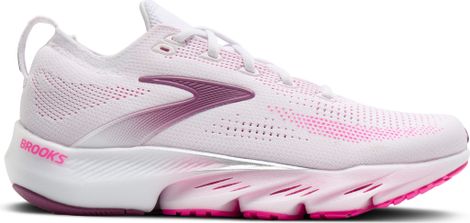 Brooks Glycerin Flex Running Shoes, White/Pink, Women's