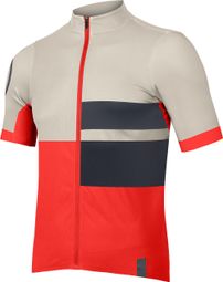 Endura FS260 Print Grenade Red / Beige Short Sleeve Jersey