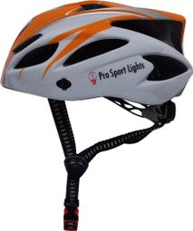 Casque de vélo Hommes/Femmes - Orange/Blanc