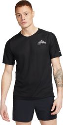 Nike Trail Solar Chase Kurzarm Trikot Schwarz Herren
