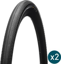 Lot Pneus Gravel Hutchinson Overide 700 mm Tubeless Ready Souple Hardskin + Préventif Protect'Air