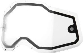 Pantalla de repuesto 100% Racecraft2 / Accuri2 / Strata2 | Transparente de doble panel ventilado