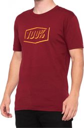 T-Shirt Kurzarm 100% Phantom Textile / Protection Brick Red