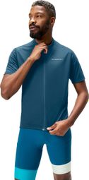 Maillot Manches Courtes Endura Loop Full Zip Bleu
