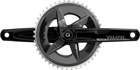 Power Sensor crankstel Sram Rival D1 DUB 2x12V 46-33 Tanden (zonder kast) Zwart